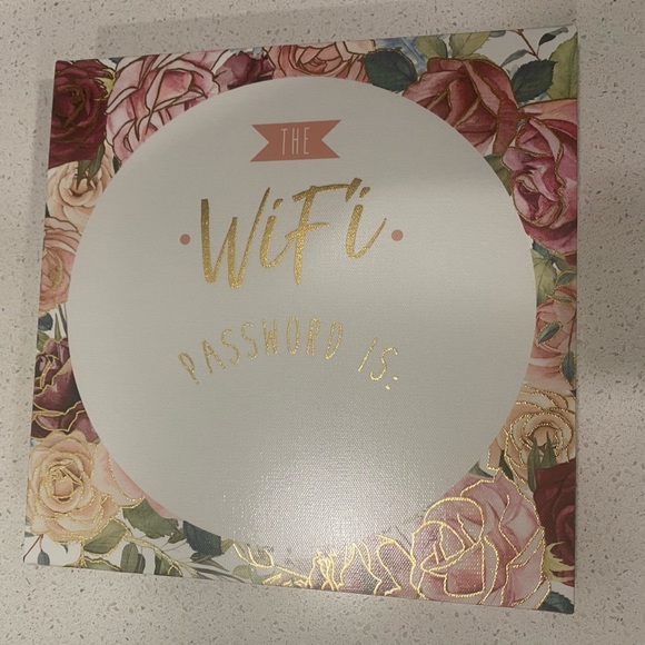 COPY - Cute Wi-Fi password sign - Picture 1 of 3
